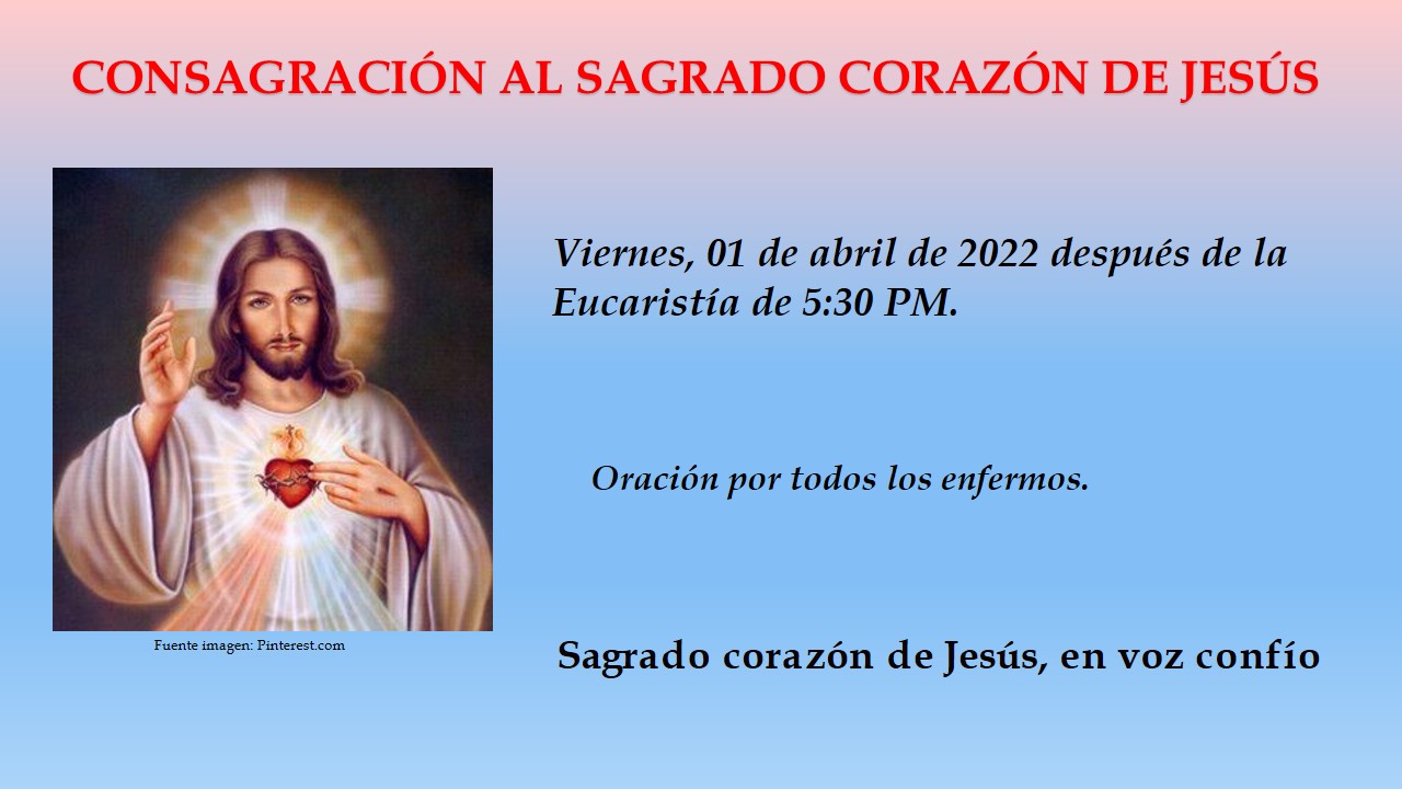 Consagración Sagrado Corazón de Jesús.