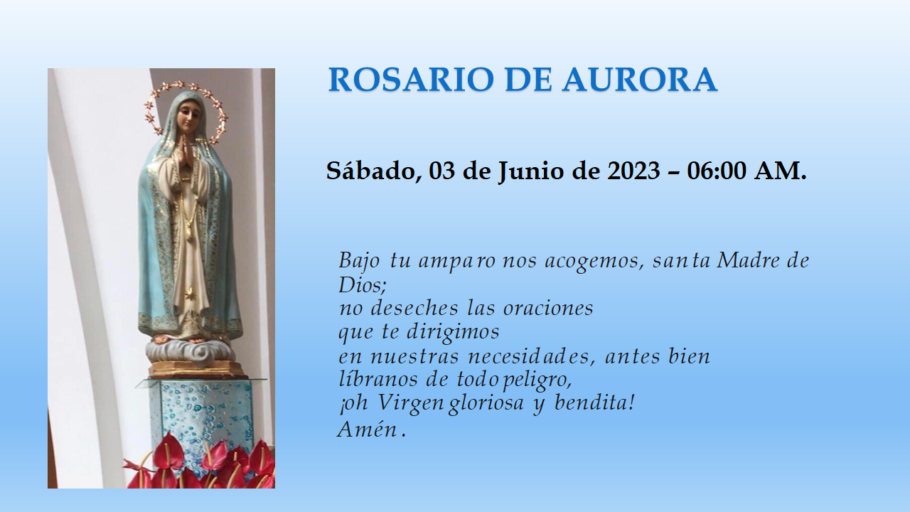 Rosario de aurora
