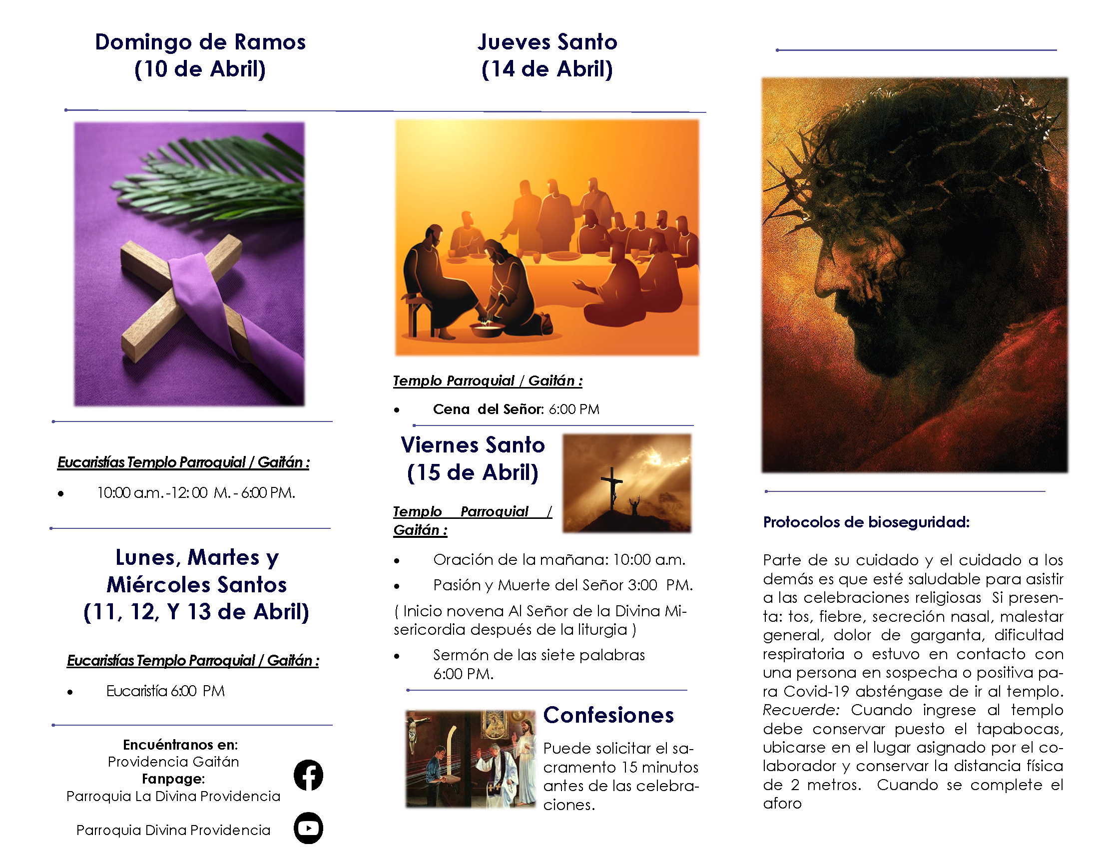Programa de Semana Santa 2022